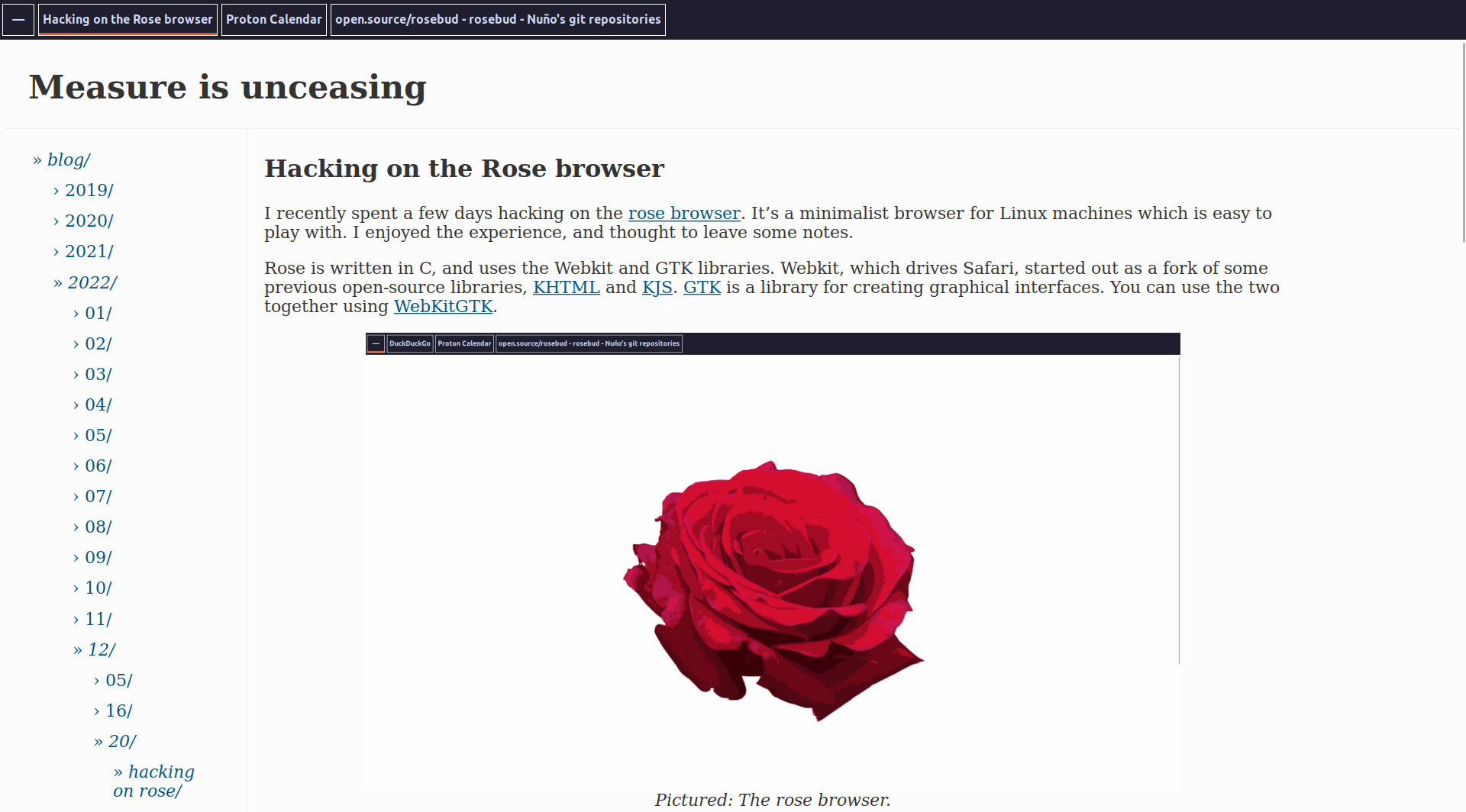 Image of this blogpost from the rose homepage