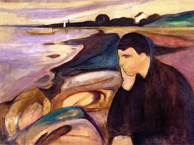 Melancholy, a painting by Munch